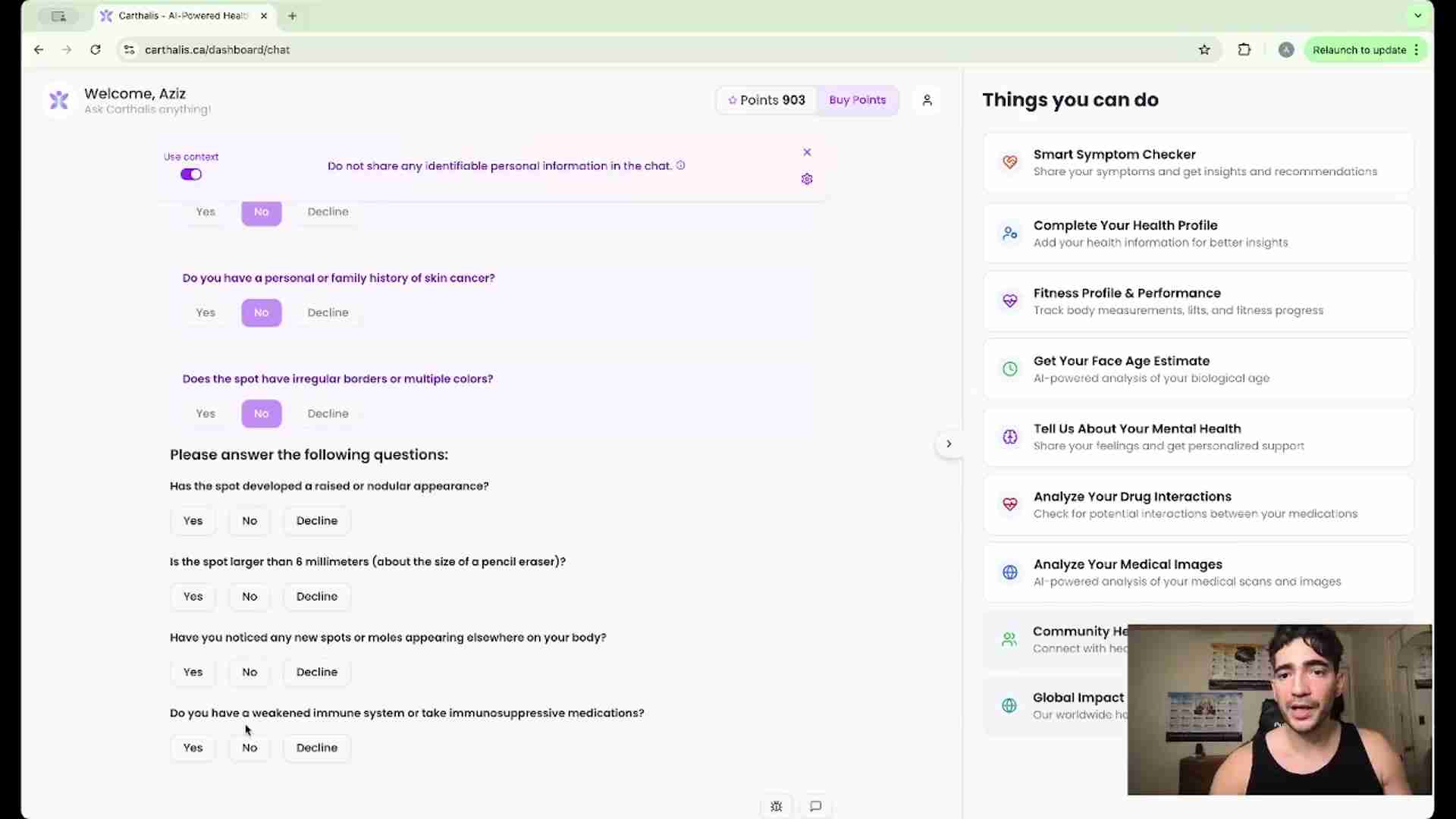 Cartthalis智能症状检查器：AI驱动的健康助手