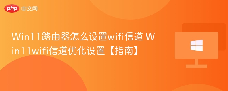 Win11设置WiFi信道详细教程