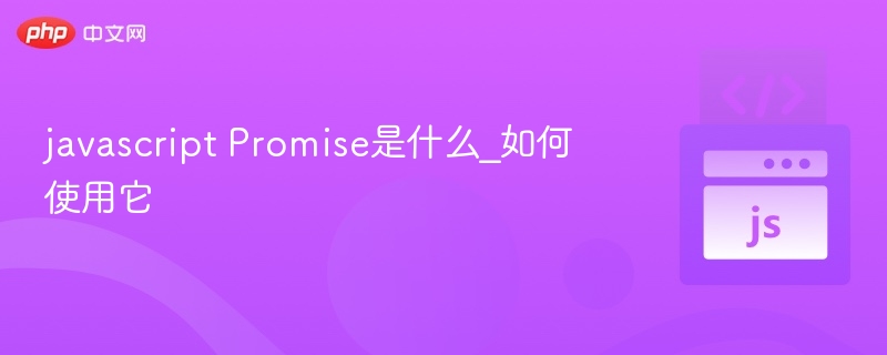 javascript Promise是什么_如何使用它