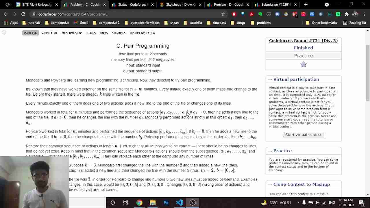 Codeforces Pair Programming Problem: C 解题思路