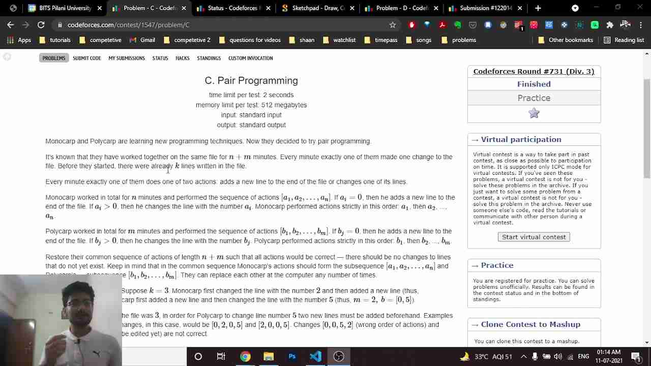 Codeforces Pair Programming Problem: C 解题思路