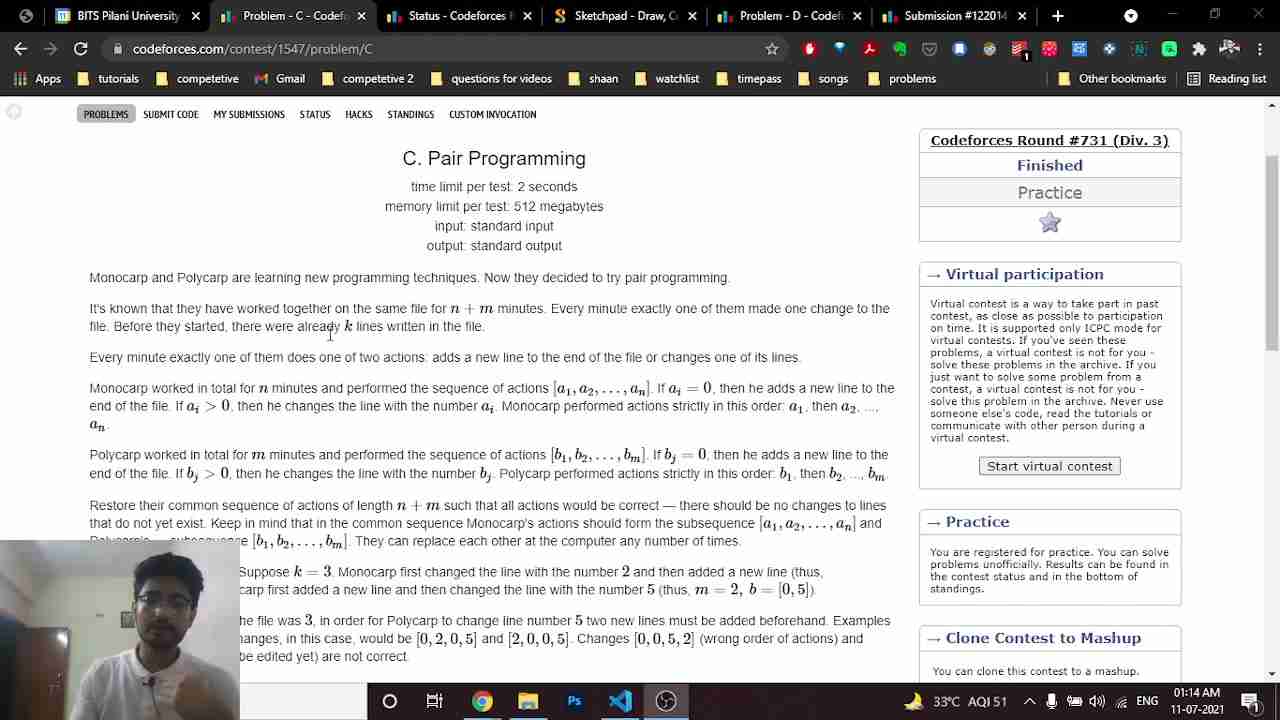 Codeforces Pair Programming Problem: C 解题思路