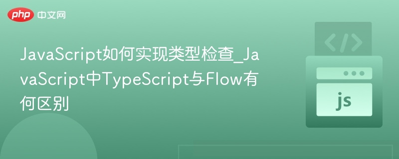JavaScript类型检查实现方式及TypeScript与Flow对比