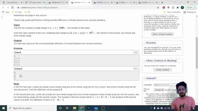 算法竞赛Luntik与演唱会问题解析与高效解法