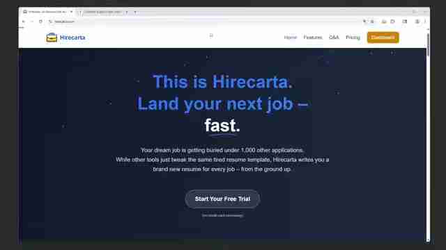 Hirecarta: AI驱动的免费求职工具,简历优化与职业发展