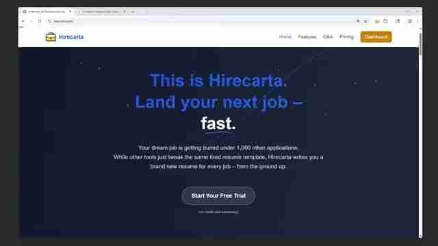 Hirecarta: AI驱动的免费求职工具,简历优化与职业发展