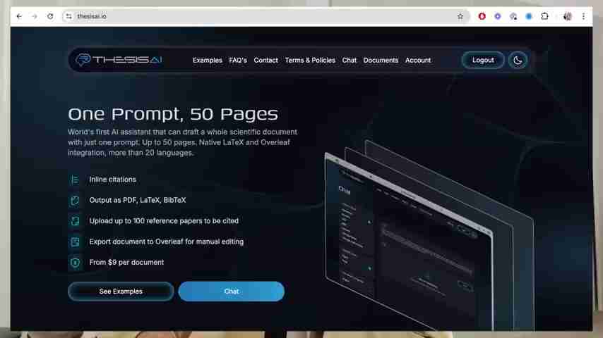 Thesis AI:一键生成高质量学术论文的秘密武器