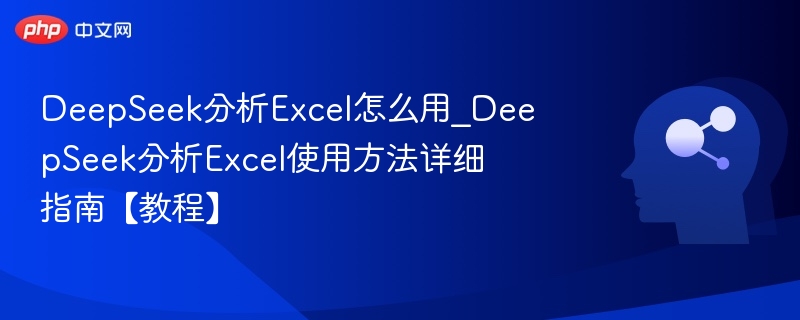 DeepSeekExcel使用教程详解