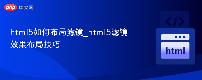 html5如何布局滤镜_html5滤镜效果布局技巧