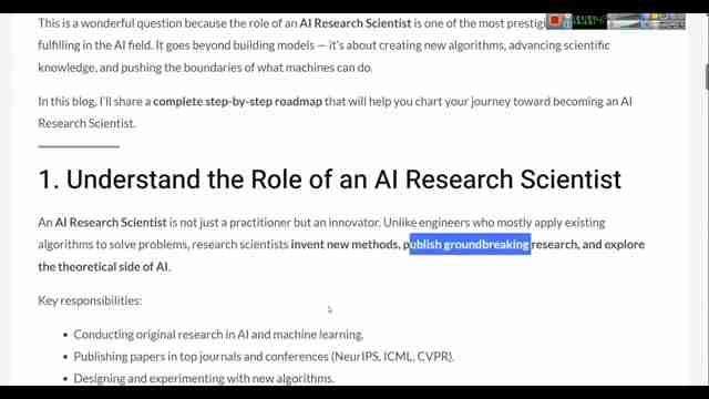 成为AI研究科学家的完整路线图