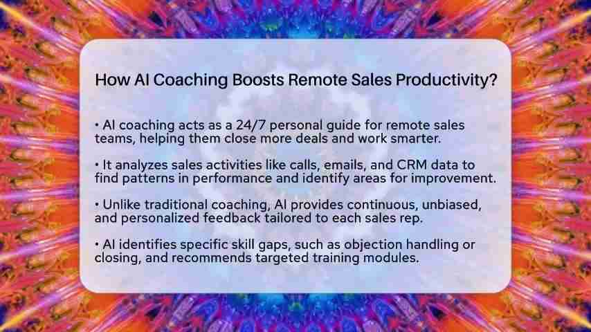AI教练如何提高远程销售团队的效率？