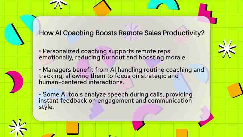 AI教练如何提高远程销售团队的效率？