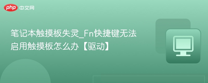 笔记本触控板失灵怎么修？Fn键无法启用解决方法