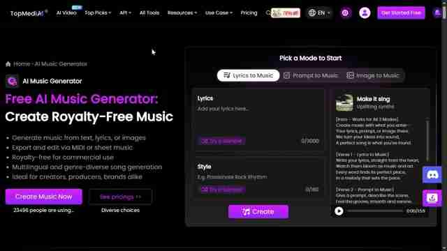 AI音乐生成器:TopMediAI助你轻松创作完美音乐