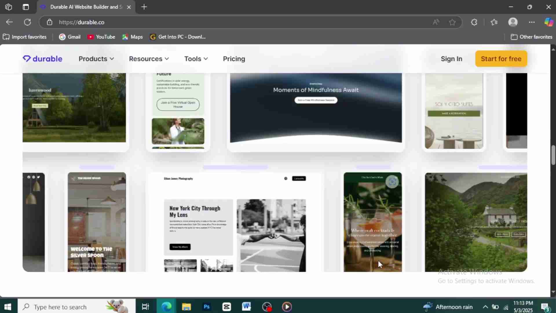 Durable AI网站构建器：无需编码，快速创建专业网站