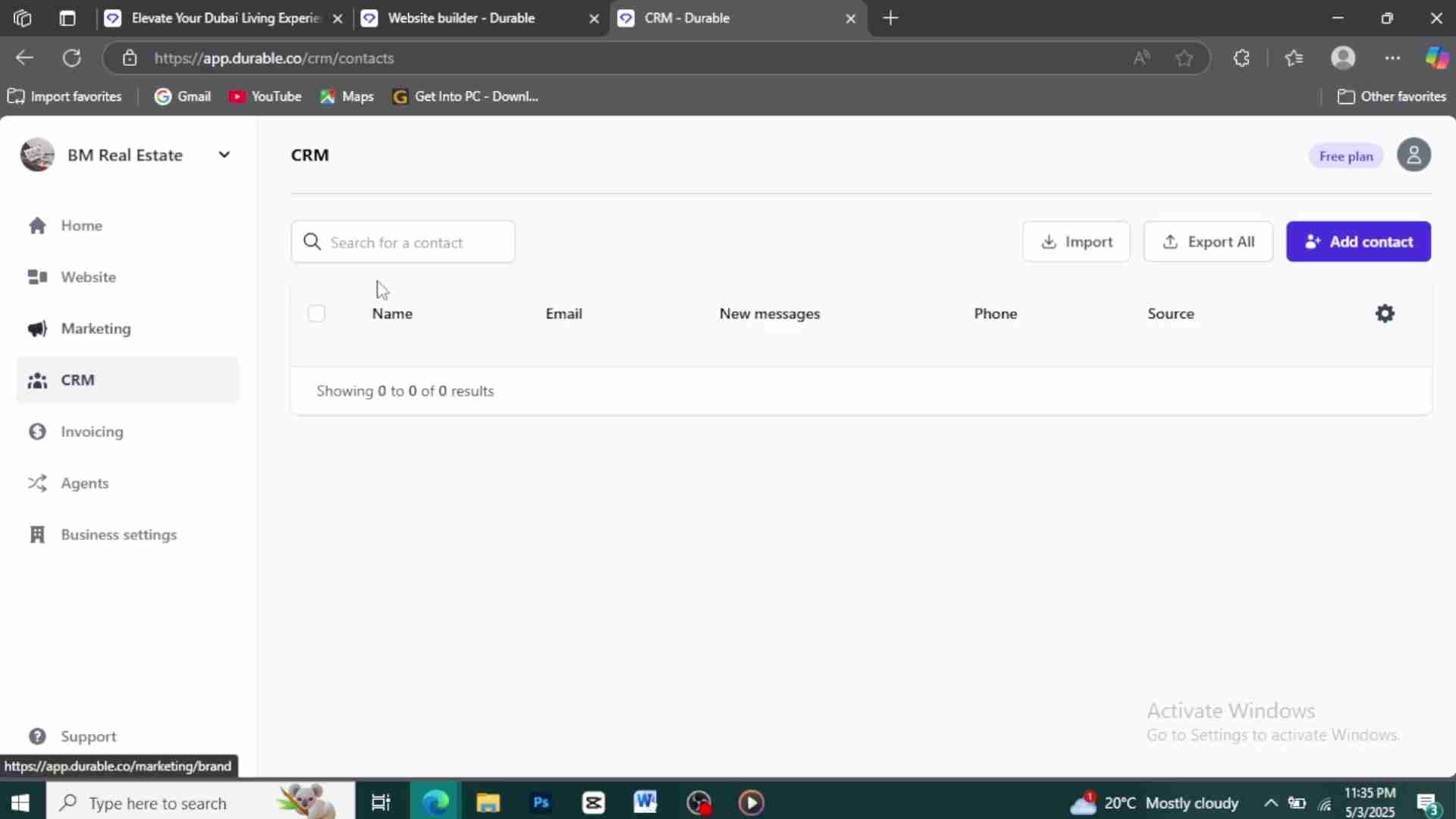 Durable AI网站构建器：无需编码，快速创建专业网站