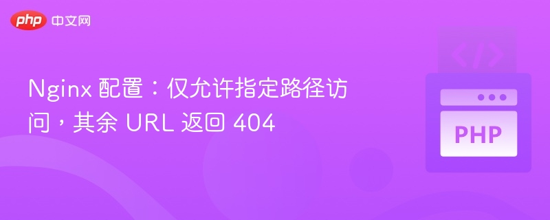 Nginx限制路径访问，其他URL返回404