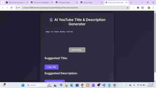 AI赋能YouTube：快速生成标题与描述，提升视频流量