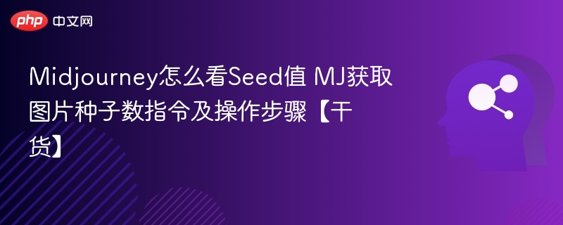 MidjourneySeed值怎么看及获取方法