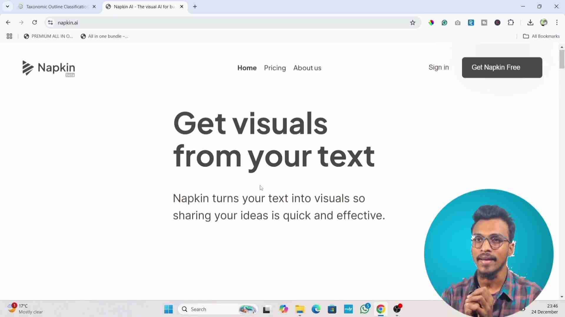 Napkin AI:AI驱动的文本可视化工具,轻松创建思维导图