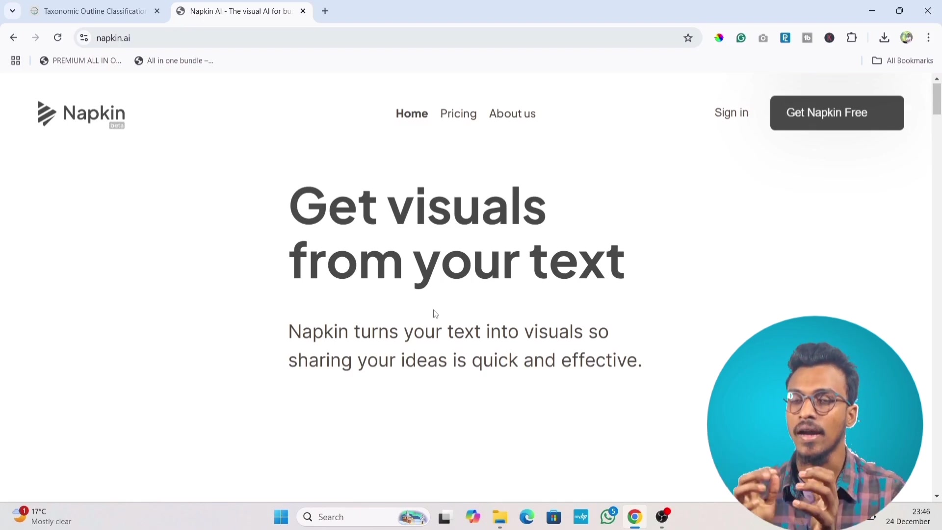 NapkinAI：AI思维导图工具推荐