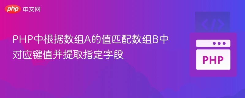 PHP数组提取指定字段技巧