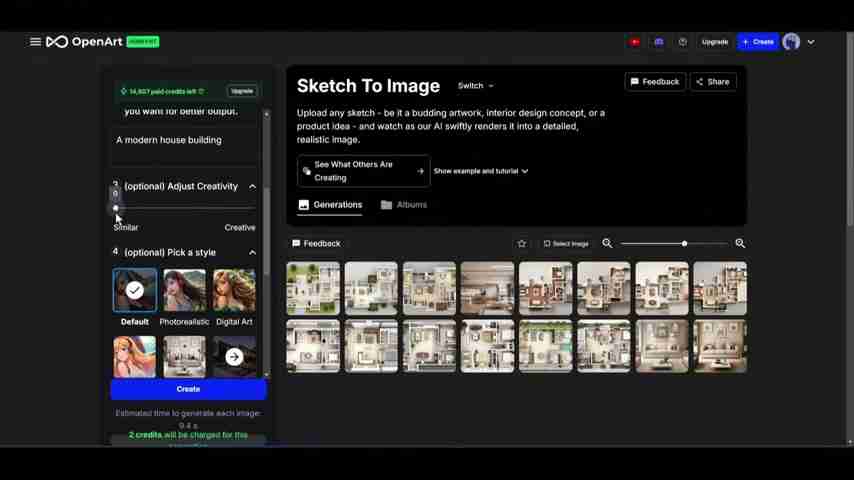 OpenArt AI教程：草图秒变3D渲染图和精美贴纸