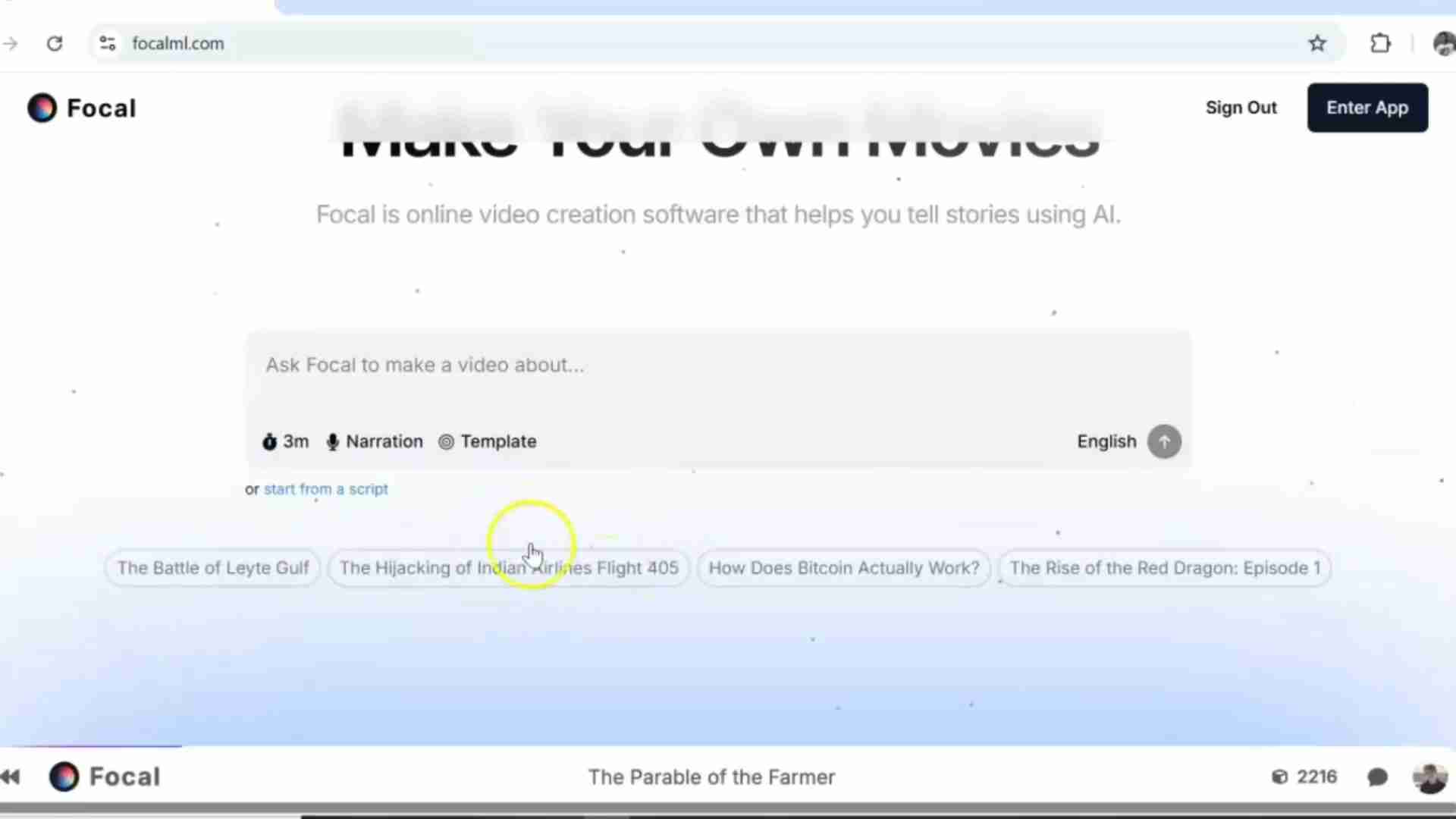 Focal:AI驱动的在线视频制作工具,轻松创作专业视频