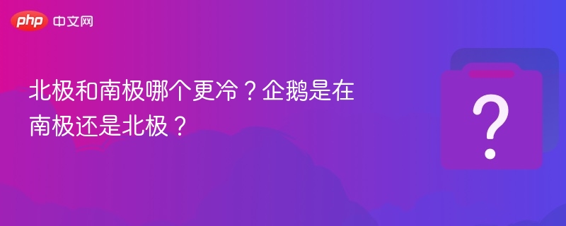 北极南极哪个更冷？企鹅生活在哪儿？