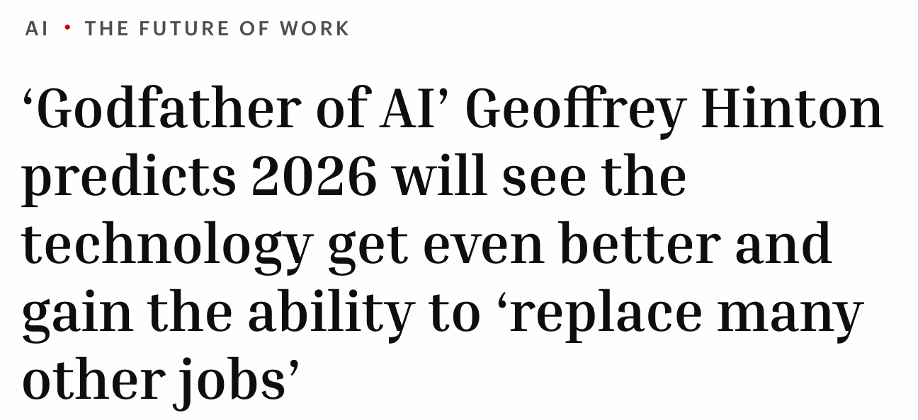 Hinton预测2026年AI将大跃进