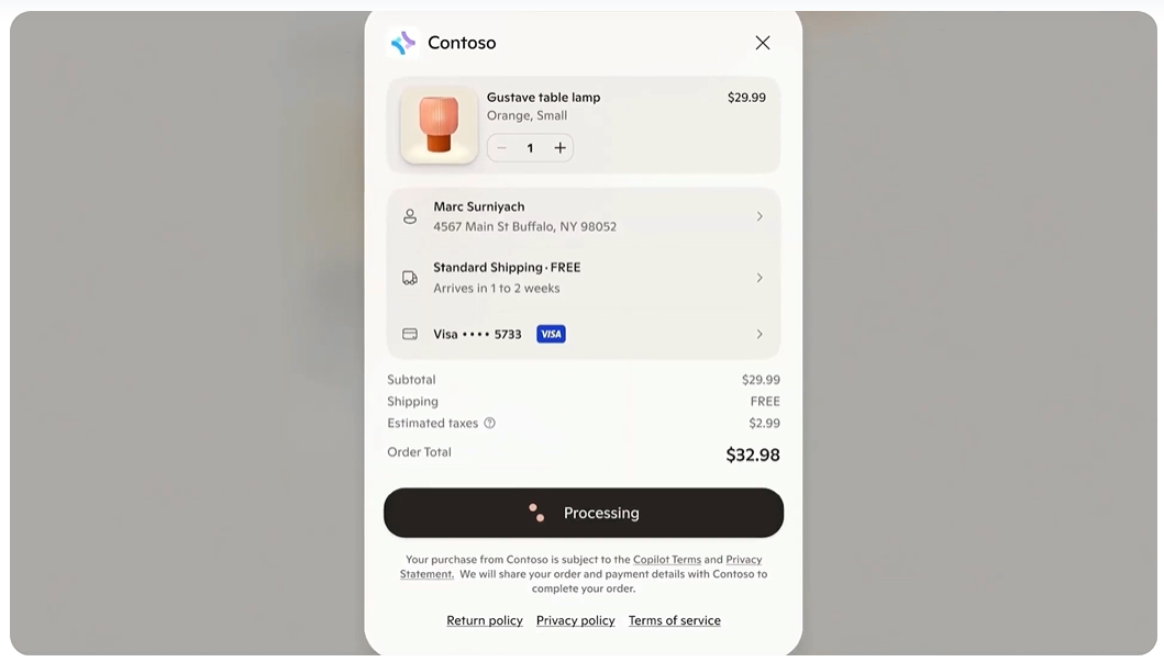 微软与Stripe推出CopilotCheckout功能