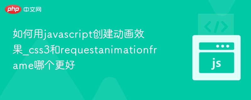 CSS3动画vsrequestAnimationFrame性能对比