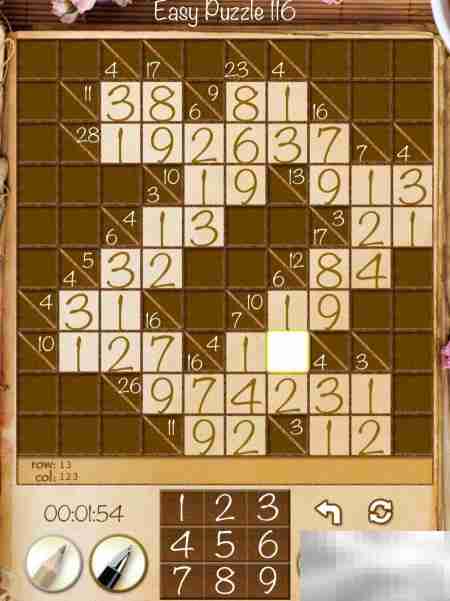 Real Kakuro新手攻略：Easy关卡