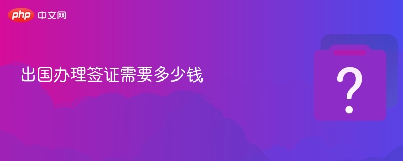 签证办理费用全攻略