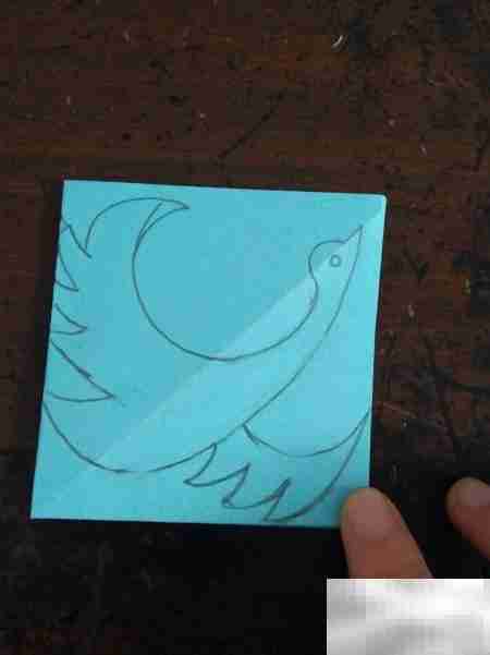 鸿鹄展翅窗花剪法教程