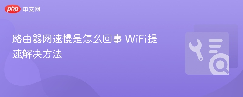 路由器网速慢是怎么回事 WiFi提速解决方法