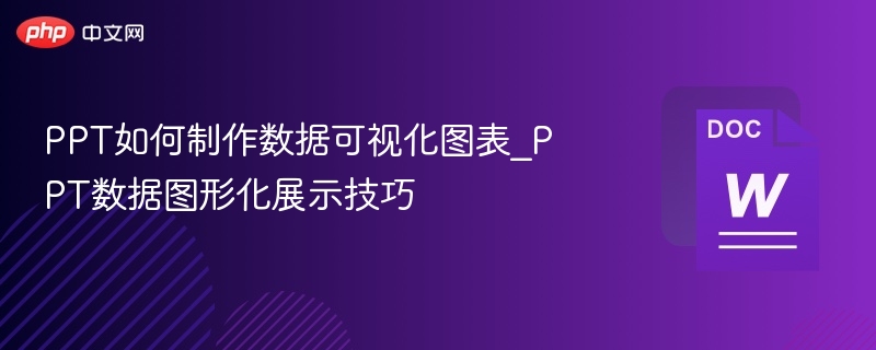 PPT如何制作数据可视化图表_PPT数据图形化展示技巧