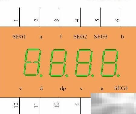 四位数码管接线方式及连接教程