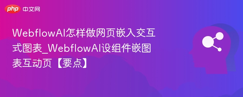 WebflowAI怎样做网页嵌入交互式图表_WebflowAI设组件嵌图表互动页【要点】