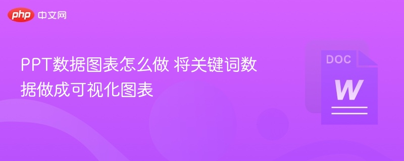 PPT图表制作技巧与数据可视化方法