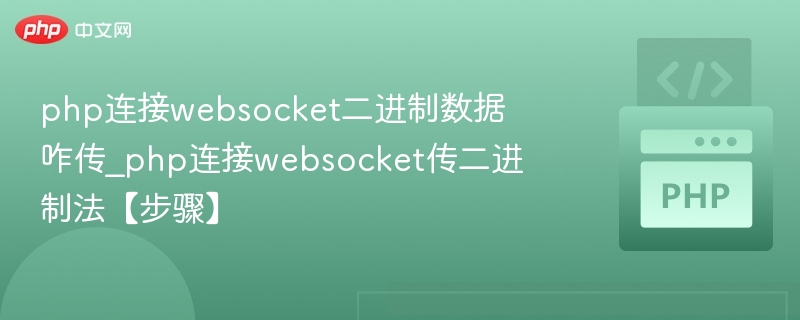 PHP连接WebSocket发送二进制数据方法