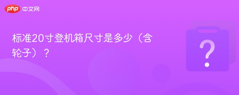20寸登机箱标准尺寸是多少？