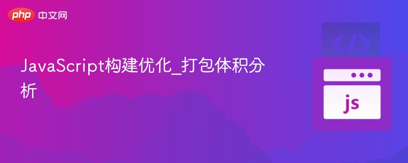 JavaScript构建优化_打包体积分析
