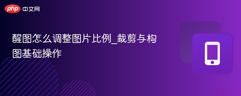 醒图怎么调整图片比例_裁剪与构图基础操作