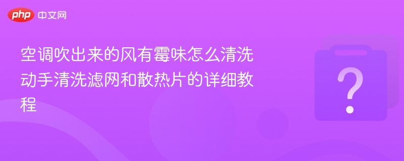 空调异味怎么清洗？滤网散热片手动教程