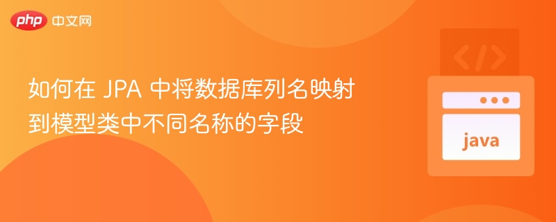 JPA列名映射字段设置方法