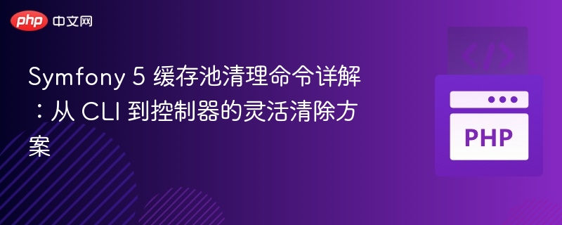 Symfony 5 缓存池清理命令详解:从 CLI 到控制器的灵活清除方案