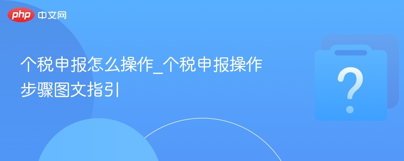 个税申报流程详解与操作指南