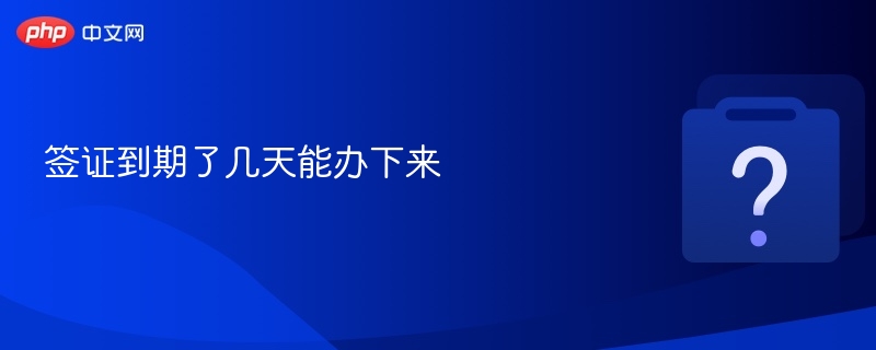 签证到期后办理要多久？