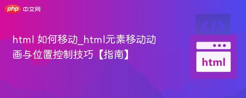 HTML元素动画与位置控制方法